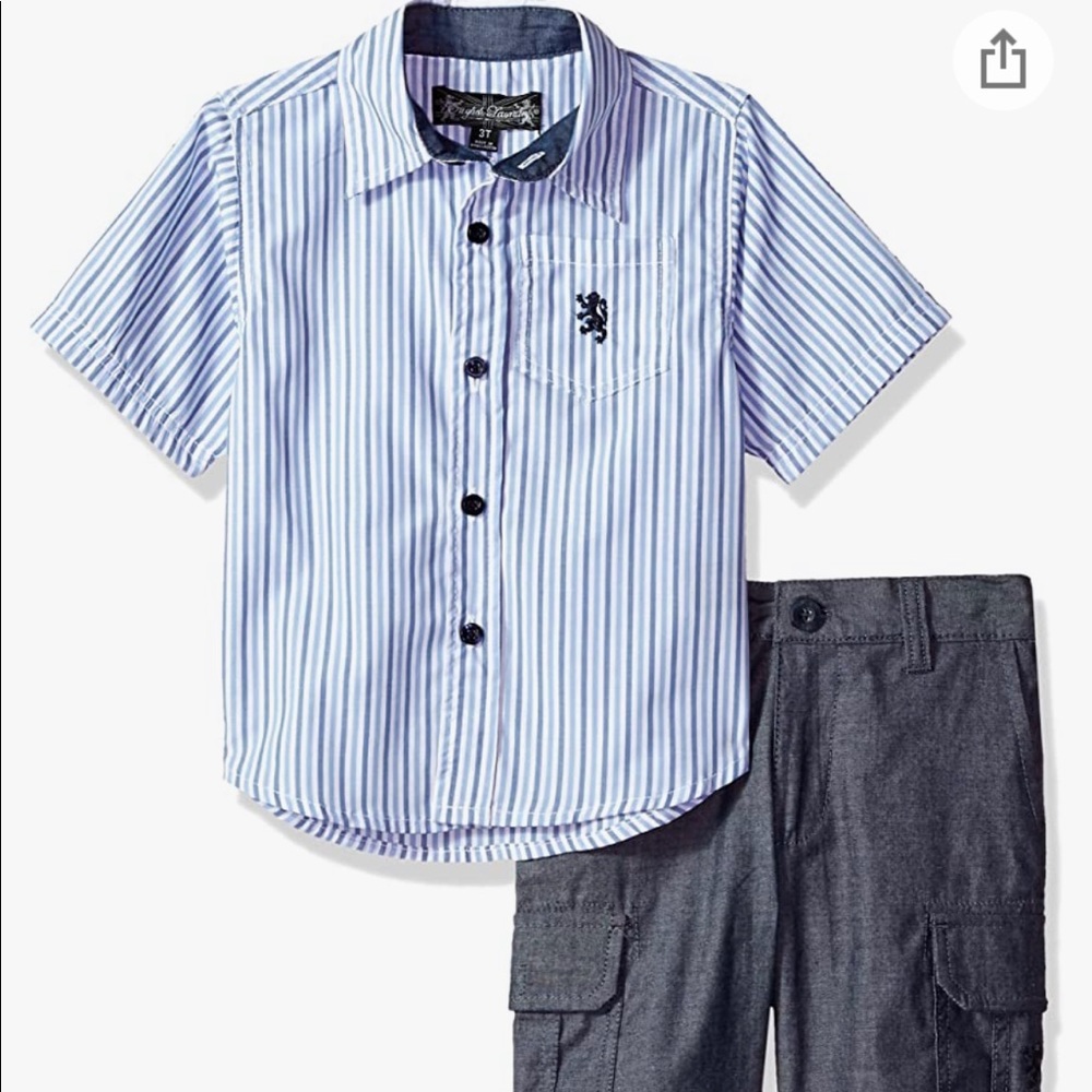 English Laundry Button Down and Short Set